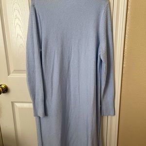 Light blue duster cardigan/sweater. NWOT in excellent condition. Size Large.